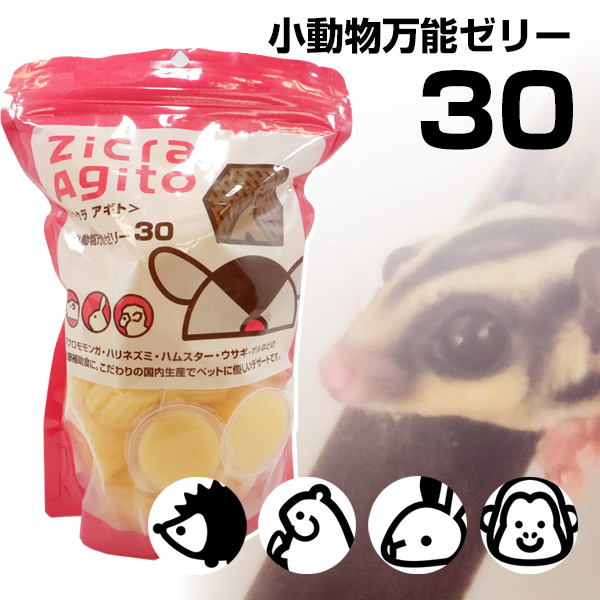 お取り寄せ】ジクラ 小動物万能ゼリー 30個入り(NK) 熱帯倶楽部 お取り寄せ】ジクラ 小動物万能ゼリー 30個入り(NK) 熱帯倶楽部